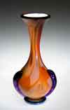 two toned glass vase small 2